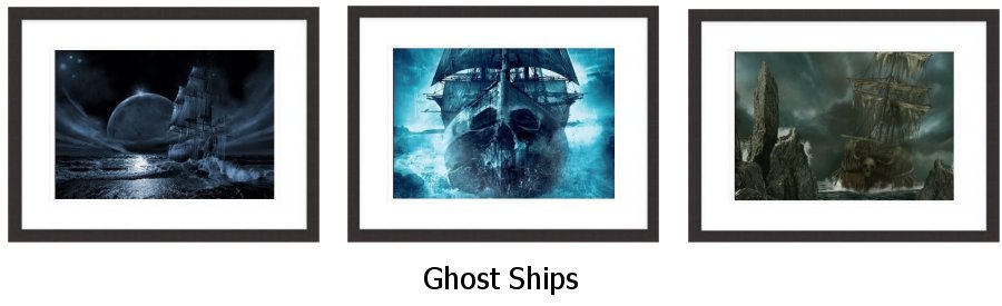 Ghost Ships Framed Prints